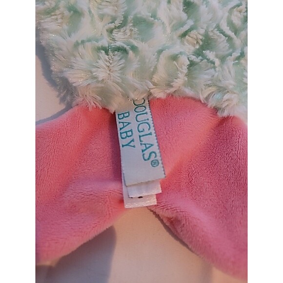 DOUGLAS BABY Lovey Baby Security Blanket Plush Pink Green Girl Mermaid - Picture 7 of 11